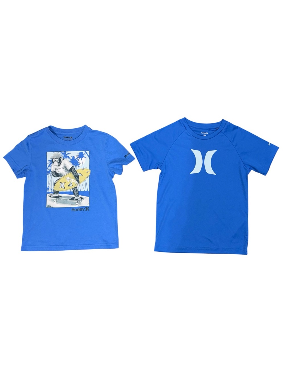 Hurley Boys Blue Tees - 2 Pack Size 7